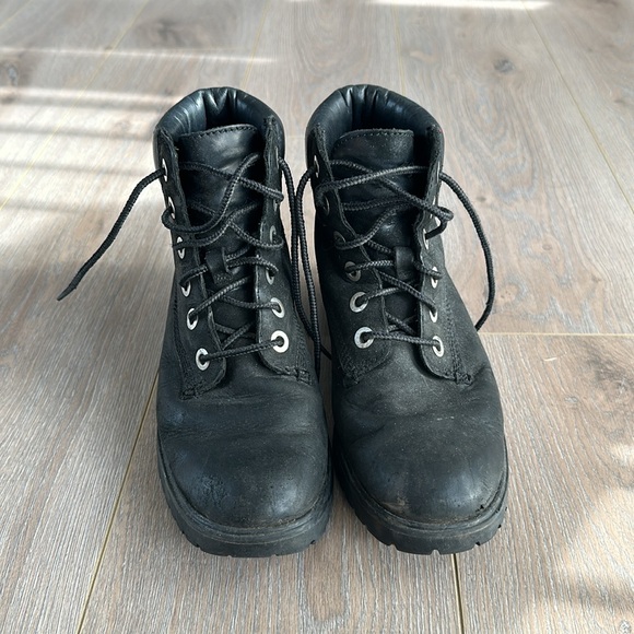 Women’s timberland black boots size 5.5 - Picture 2 of 5